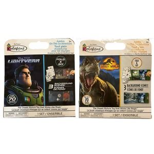 The Original Colorforms 2pk Buzz Lightyear & Jurassic World Jumbo On The Go